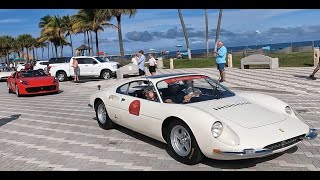 Ferraris in Deerfield Beach Florida headed to the Cavallino Classic 2022 [upl. by Oinafipe]