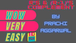 Find rs and r1s complement very easy explanation [upl. by Eedak342]