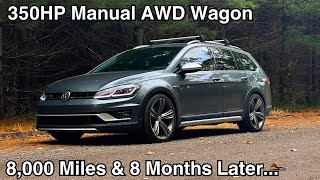 IS38 VW Golf Alltrack Review  8 Months amp 8000 Miles Later  POV Drive [upl. by Perusse616]