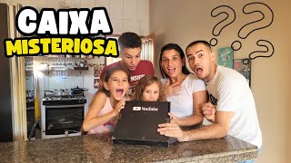 RECEBEMOS UMA CAIXA MISTERIOSA DO YOUTUBE  FAMÍLIA SILVA youtubecreators [upl. by Hastie]