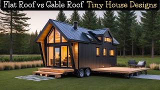 40 Best Tiny Modern House Designs  Flat Roof House vs Gable Roof Small House Designs [upl. by Enamrahc]