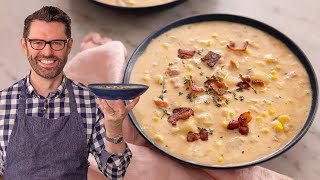 Easy Corn Chowder Recipe [upl. by Leavy]