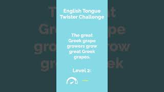 English Tongue Twister Challenge 27 [upl. by Netsriik931]