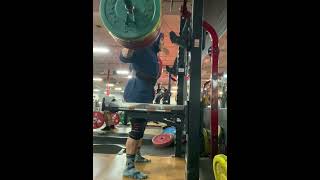 475lbs barbell squat triple fitness bodybuilding [upl. by Anilah]