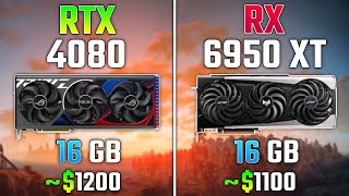 RTX 4080 vs RX 6950 XT  Test in 7 Games [upl. by Yerrok]