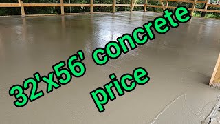 How much does it cost for this pole barn shop concrete floor [upl. by Mathur]