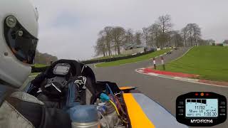 Cadwell Park Race 2 April 2018 Sam Moss 31 125 Open Superkart [upl. by Chemarin]