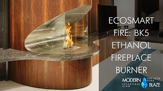 EcoSmart Fire BK5 Ethanol Fireplace Burner [upl. by Cadmann]