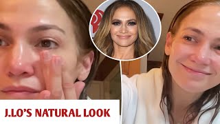 Jennifer Lopez Bares Clean Skin Without Make Up After The Shower [upl. by Grady]