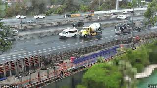 Warringah Freeway Upgrade time lapse  Monday 14 October 2024 [upl. by Yruam760]