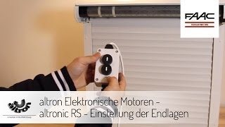 altron Elektronische Motoren  altronic RS  Einstellung der Endlagen [upl. by Einahpad]