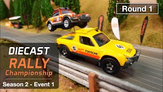 Diecast Rally Championship Event 1 Round 1 DRC Car Racing [upl. by Timothee]