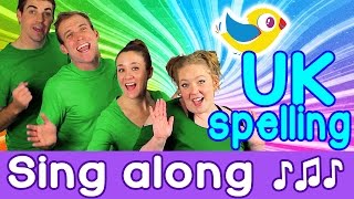 Sing Along  Colours Song for kids with lyrics UK spelling [upl. by Barbe]