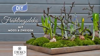 DIY wunderschöne Osterdeko mit Moos amp Zweigen How to Deko Kitchen [upl. by Arlinda199]