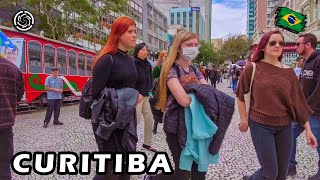 🇧🇷 Curitiba Paraná Southern Brazil  Walking Travel Vlog 【 4K UHD 】 [upl. by Cuda962]