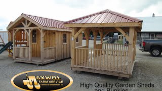 High Quality Garden Sheds and Bunkies are all available from Maxwell Farm Service [upl. by Allveta]