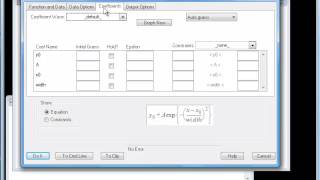 IGOR Pro Guided Tour 2 12 More Curve Fitting To a Gaussian [upl. by Renba710]