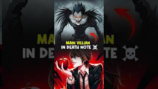 Main Villain of Death note ☠️ shorts youtubeshorts anime deathnote deathnotelight reyuk viral [upl. by Gnoht]