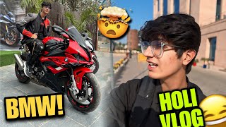 Holi aur finally first time superbike chal li 😍 [upl. by Dibrin]