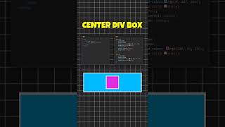 Center Div Box in CSS css css3 viral tech shorts [upl. by Esyla]