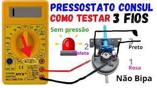 Como Testar Pressostato 3 Fios [upl. by Nodal]