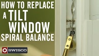 How to Replace a Tilt Window Spiral Balance [upl. by Elleron]