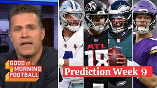 GMFB  Kyle Brandt’s NFL Week 9 Preview Vikings vs Colts Eagles vs Jaguars Cowboys vs Falcons [upl. by Azpurua937]