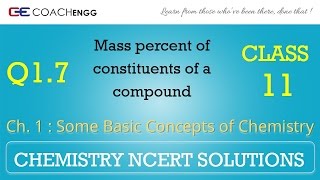 Some Basic Concepts of Chemistry Q17 Chapter 1 NCERT solutions CHEMISTRY Class 11 [upl. by Arnulfo]