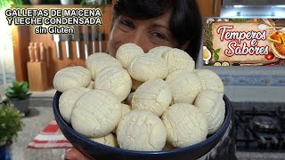 GALLETAS DE MAICENA Y LECHE CONDENSADA sin Gluten sin Huevo y solo 3 Ingredientes Deliciosas [upl. by Adnocahs972]