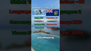 QueMapping vs Pitcairn Islands mapper mapping geography roadto100subs shorts [upl. by Emelina]