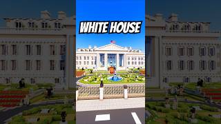 I Built the White House in Minecraft minecraft shorts [upl. by Wooster]