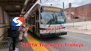 Discover the Trackless Trolleys in Philadelphia  A Look into the Worlds SecondLongest Trolleybus [upl. by Anastasie]