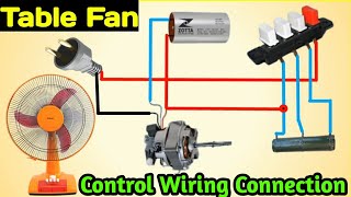 Table Fan Wiring Connection at Home  3 Speed table fan wiring diagram [upl. by Holbrooke506]