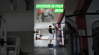 Posterior con maneral en polea media a una mano [upl. by Atinreb]