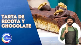 ¡TARTA DE RICOTA CON MASA DE CHOCOLATE 🍫🥧  Receta de la masa y la RICOTA CASERA 🥛 [upl. by Eseerehs346]