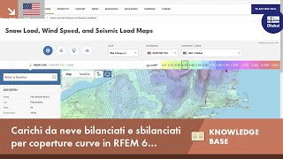 EN KB 001906  Carichi da neve bilanciati e sbilanciati per coperture curve in RFEM 6 secondo A [upl. by Adas82]