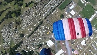 LIVE RAF Falcons Parachute display from the Royal Norfolk Show 2017 [upl. by Raamal]