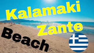 Kalamaki Beach Walk Zakynthos Zante Island Greece [upl. by Namrej]