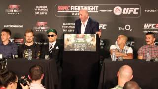 UFC Dublin McGregor Vs Brandao Post Fight Press Conference [upl. by Razaile371]