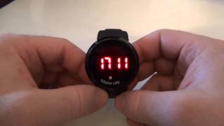 Mode demploi Montre Tactile LED  Touch Time [upl. by Orville]