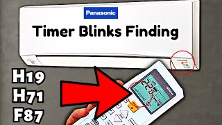 Panasonic AC Timer Blinking Solve H19 H71 amp F87 Errors Like a Pro [upl. by Bradan]