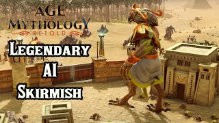 Defeating the Insane Legendary AI 1v1 Skirmish Isis vs Gaia  Age of Mythology Retold [upl. by Gazzo]