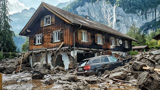 SWITZERLAND  A VILLAGE DESTROYED BY INUNDATIONS  FATAL DISASTER IN SWITZERLAND [upl. by Pickford]