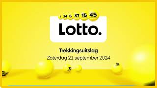 Lotto trekkingsuitslag 21 september 2024 [upl. by Uuge935]