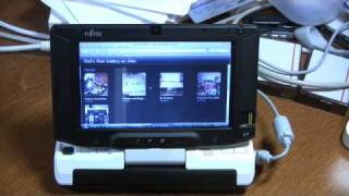 Fujitsu Lifebook UMPC U1010 in Action [upl. by Statis514]