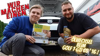 Wir führen einen Ölwechsel an meinem Golf 7 GTI CS durch und IHR seid dabei 😜  LWSTCS Erklärt [upl. by Gotthard]