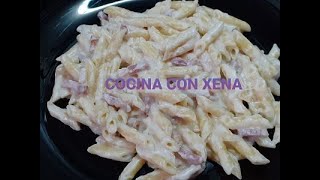 MACARRONES CARBONARA o CON NATA EN UN PASO II THERMOMIX II [upl. by Ailes446]