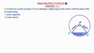 Class 10 Ex 111 Q 4  Areas Related to Circles CBSE NCERT [upl. by Oruasi]