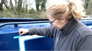 How we painted our narrowboat gunwale and coach lines part 2 [upl. by Diley]