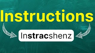 Cómo pronunciar Instructions Instrucciones Guía en inglés Americano con ejemplos [upl. by Ilario]